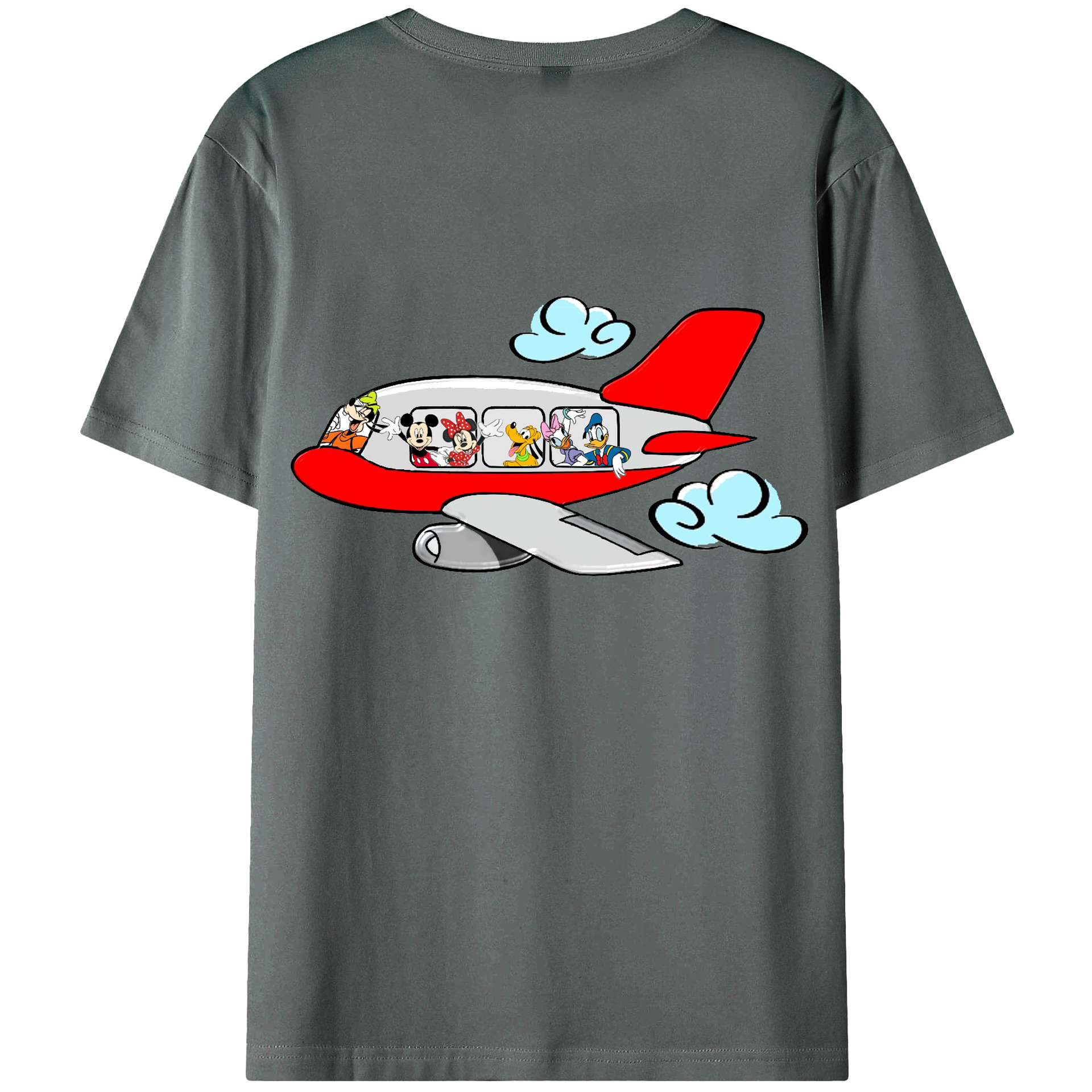 （画像用） ミッキーマウス Mickey Mouse 綿100％半袖Tシャツ（背面プリント）